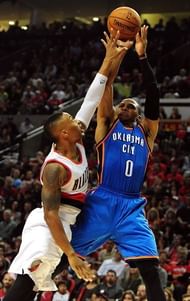 Damian Lillard and Russel Westbrook
