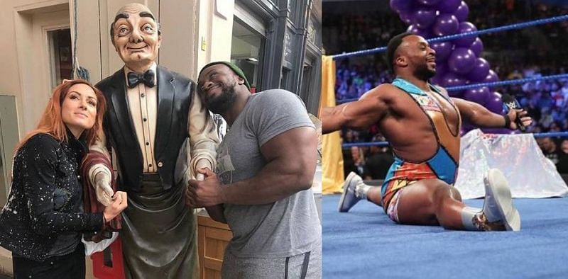 Big E (centre and right) is one of the most beloved WWE Superstars today