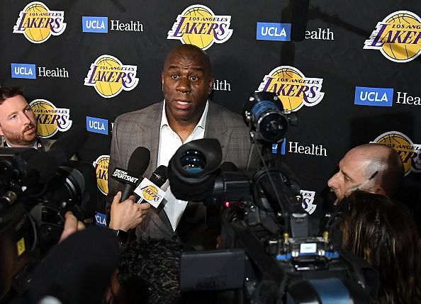 Magic Johnson has announced his surprise exit from the Los Angeles Lakers