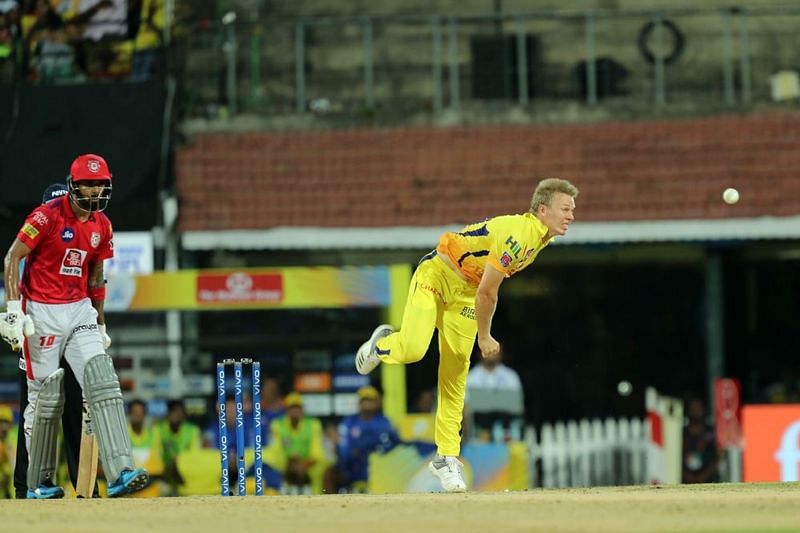 Scott Kuggeleijn was impressive in his first 2 matches for CSK (Image Courtesy: IPL T20.com/BCCI)