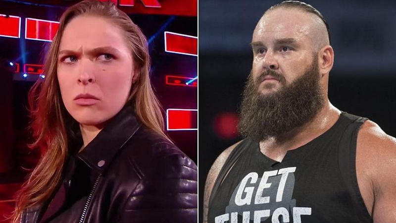 Ronda Rousey and Braun Strowman are members of the Raw roster