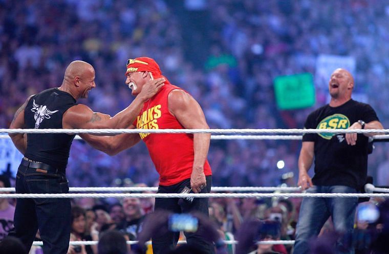 The Rock, Hulk Hogan and 