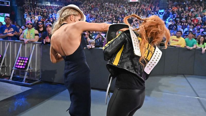 Lacey Evans punched Becky Lynch