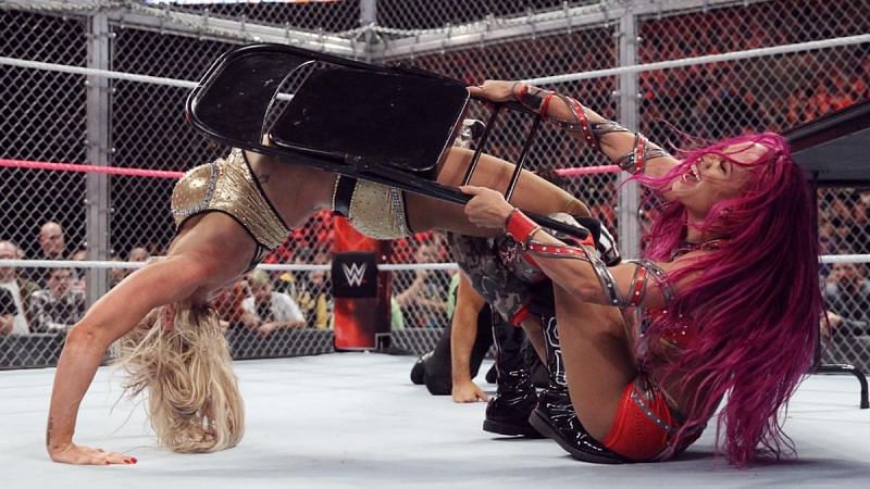 Banks and Charlotte competed in the first women&#039;s PPV main event at Hell In A Cell 2016.