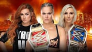 The Two Women's Champions and the Royal Rumble Winner clash in the main event