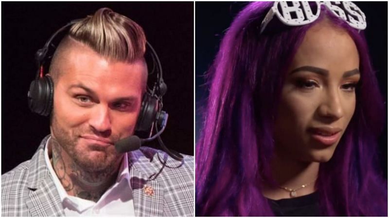 Corey Graves Vs. Sasha Banks in a war of the words!