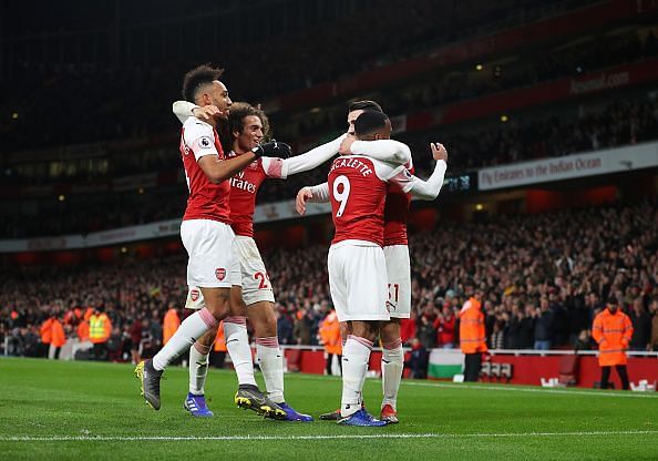 Arsenal now sit in third