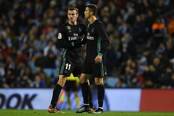 Gareth Bale and Cristiano Ronaldo spent five seasons together in Madrid