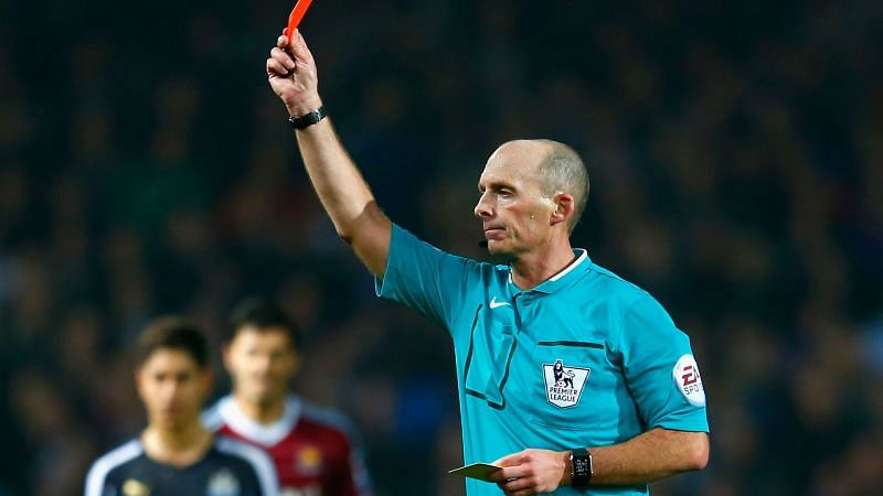 Ref Dean shows 100th Premier League red card