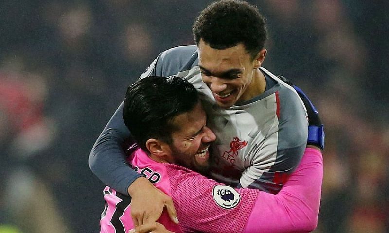 Image result for Trent Alexander-Arnold Alisson