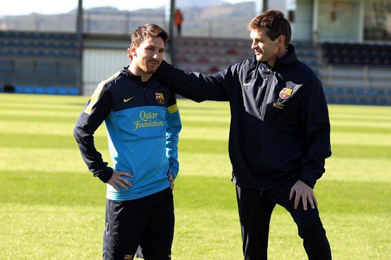 Tito Vilanova and Lionel Messi