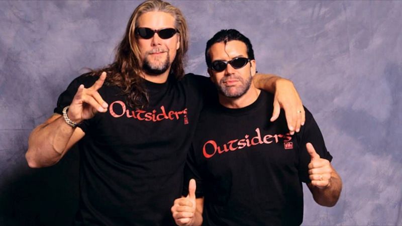 The Outsiders Scott Hall and Kevin Nash.