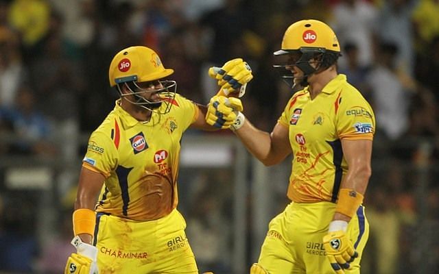 Suresh Raina and Shane Watson (Source: BCCI/IPLT20.com)