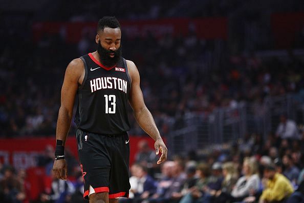 James Harden finished with a triple-double