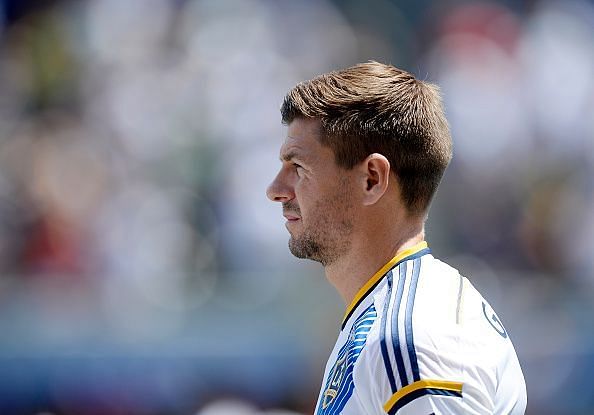 Steven Gerrard Los Angeles Galaxy MLS Soccer Jersey #8 Dark Blue