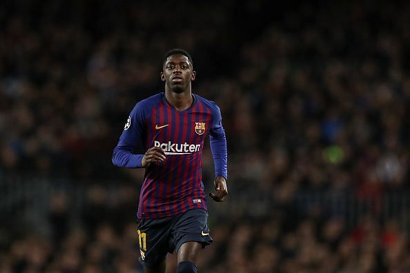 Dembele has been utilised as both a right winger and left winger whilst at FC Barcelona