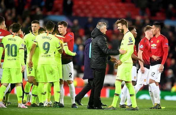 Manchester United v FC Barcelona - UEFA Champions League Quarter Final: First Leg