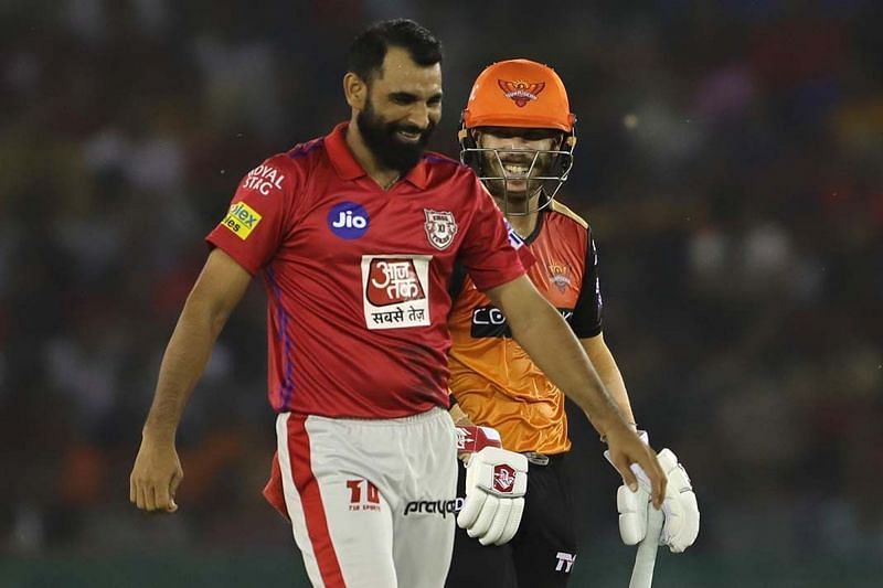 Warner and Shami will come face-to-face again tonight (Picture courtesy: iplt20.com)