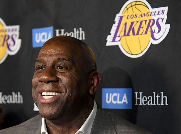 Magic Johnson stepped down as president of basketball operations two weeks ago