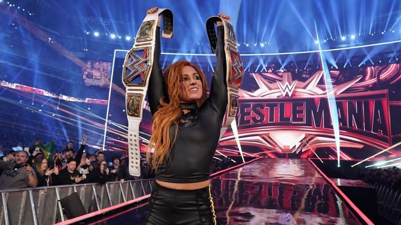 The main event of WrestleMania 35 saw Lynch defeat Charlotte and Rousey to become a dual champion