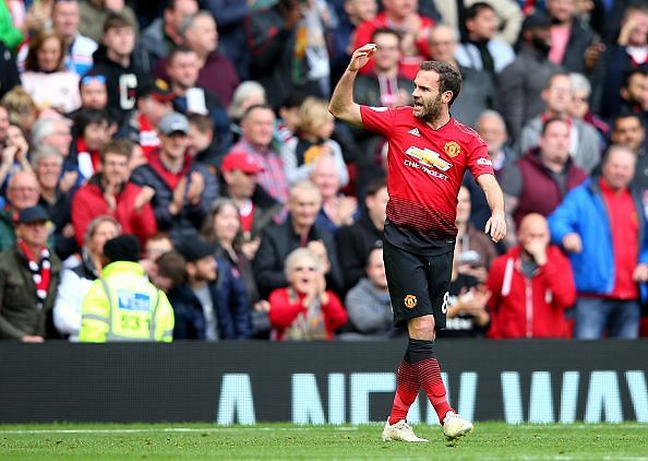 Juan Mata scored against Chelsea this past weekend