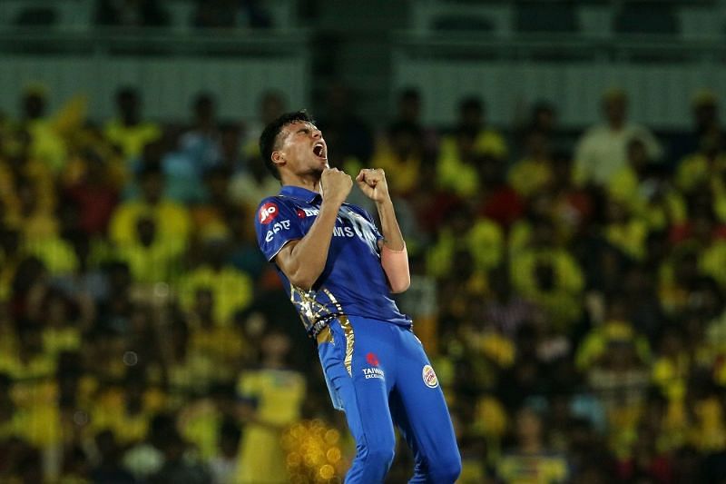 Rahul Chahar was the pick of the spinners for Mumbai