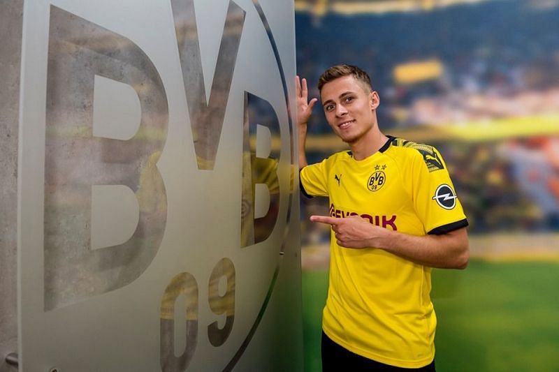 Thorgan Hazard after signing for Borussia Dortmund