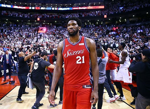 The 76ers are looking to sign a back-up center for Joel Embiid