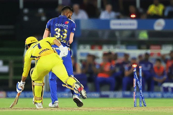 Dhoni&#039;s Run Out was a Game Changing moment for MI.