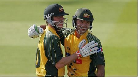 Ricky Ponting and Damien Martyn
