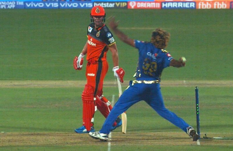 Malinga&#039;s No Ball - Image Courtesy (BCCI/IPLR20.com)