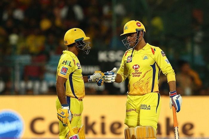 Ambati Rayudu and MS Dhoni (Image Courtesy: BCCI/IPLT20.COM)