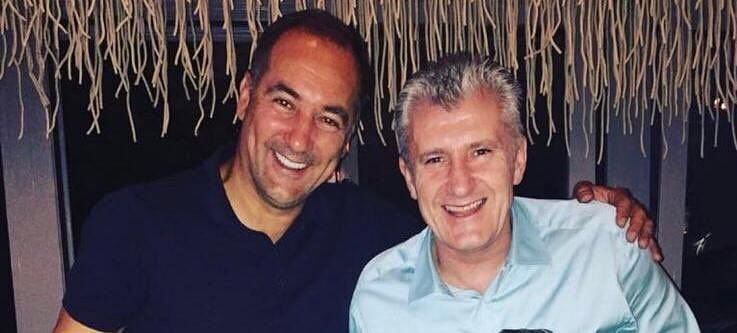 Igor Stimac (left) with Croatian football legend Davor Suker (Image: Twitter)