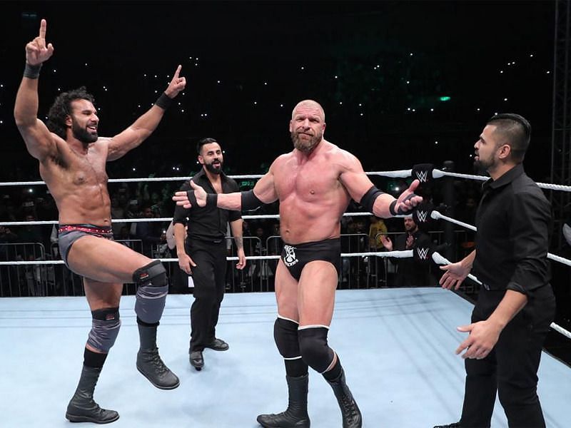 Triple H and Jinder Mahal had a decent match in India