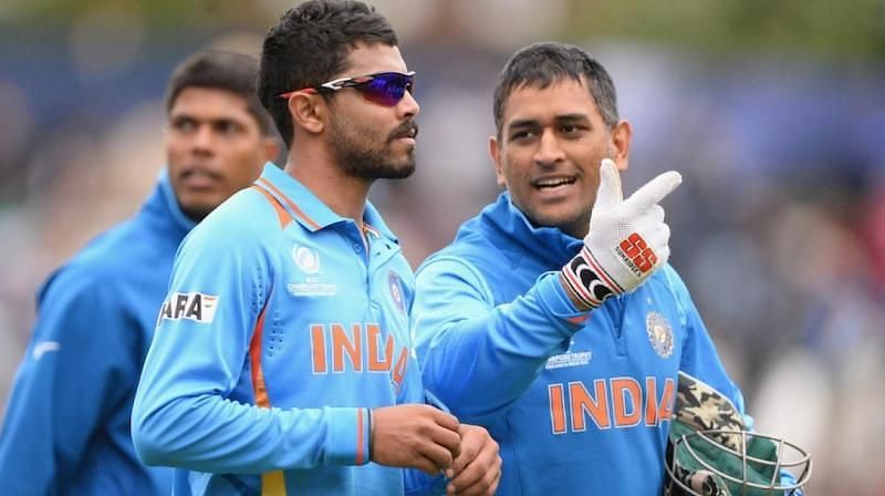 Ravindra Jadeja and M.S Dhoni