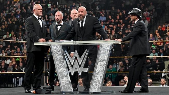 Triple H took a direct shot at AEW at the WWE Hall of Fame ceremony earlier this year