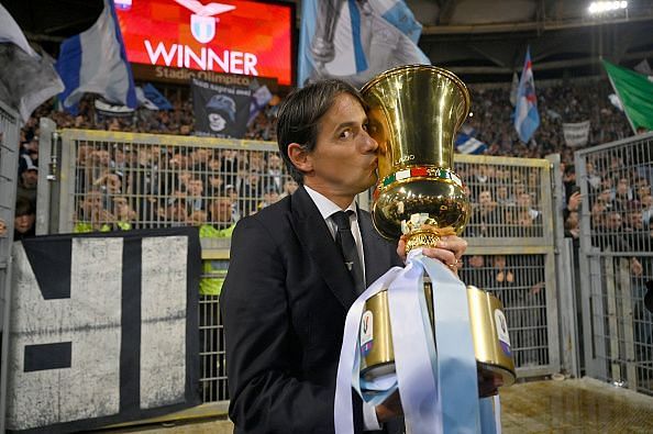 Simone Inzaghi guided Lazio to the Coppa Italia title