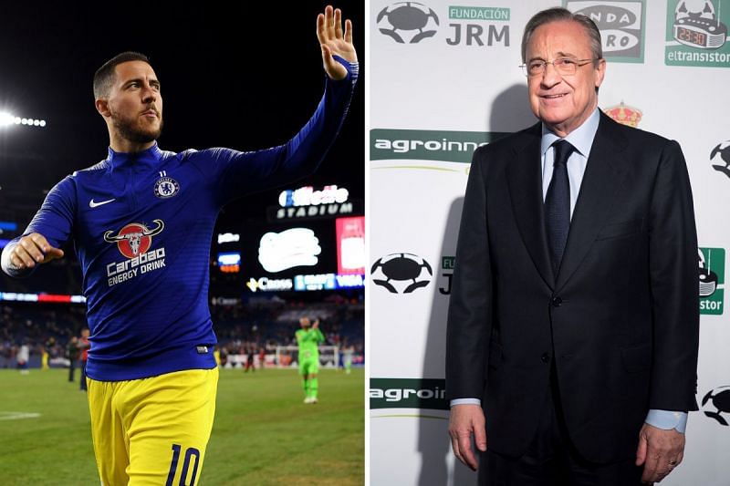 Former Real Madrid president gives his take on Eden Hazard&#039;s potential move to Los Blancos.