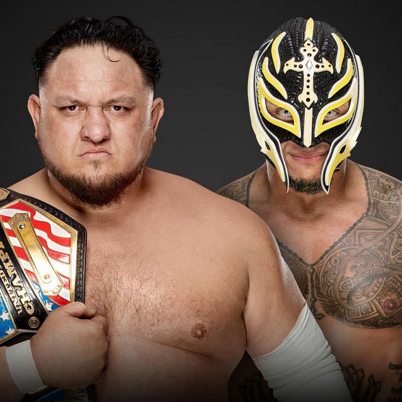 Samoa Joe vs rey mysterio in a singles match