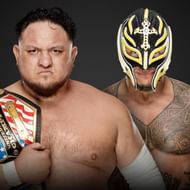 Samoa Joe vs rey mysterio in a singles match