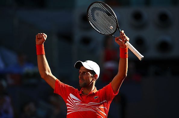 Novak Djokovic starts as a favourite against Stefanos Tsitsipas in the Madrid Open final