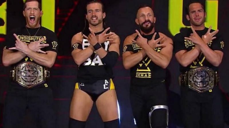 The Undisputed Era: Kyle O&#039;Reilly, Adam Cole, Bobby Fish, and Roderick Strong. Could they be in for a line up change?