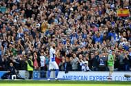 Bruno walks off the pitch to a standing ovation from Brighton supporters in his final game as a professional