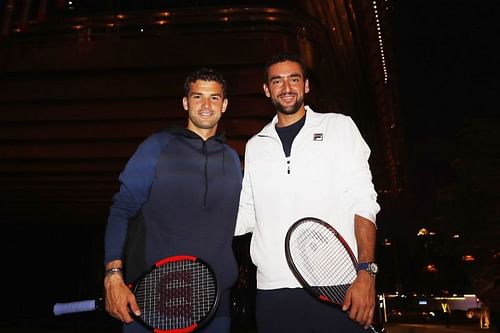 Grigor Dimitrov (Left), Marin Cilic (Right)