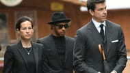 Hamilton and Wolff at Niki Lauda's funeral