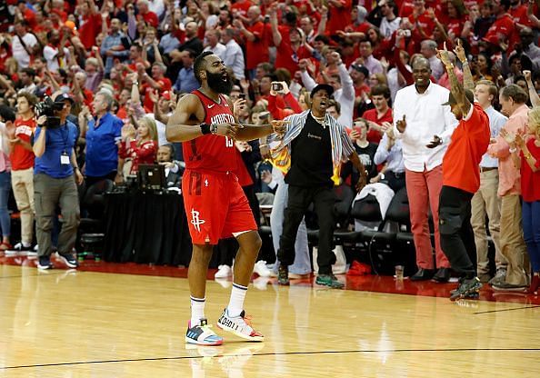 James Harden went off for 41 points including the dagger three-pointer in overtime