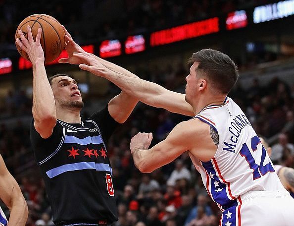LaVine led the Bulls to a comeback victory against the 76ers