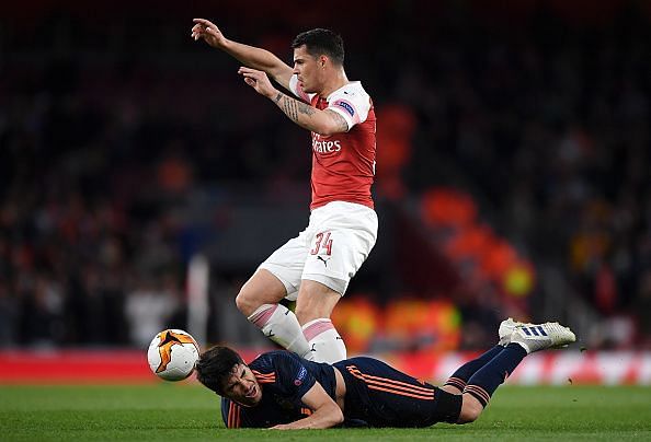 Xhaka was a strong presence in midfield