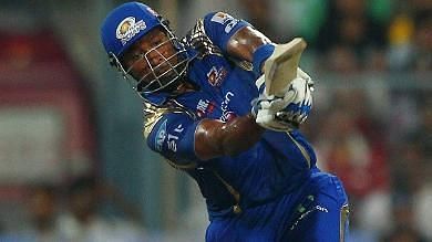 Pollard proved that there is enough power left in him to still smack the ball out of the park (Image Credits: IPLT20.com)