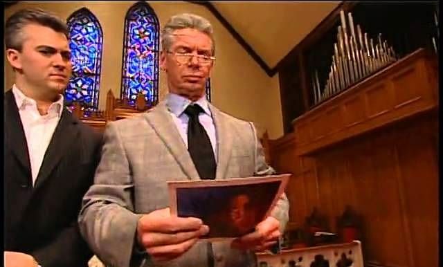 Vince &amp; Shane Mcmahon visited a church during their feud with Shawn Michaels in 2006